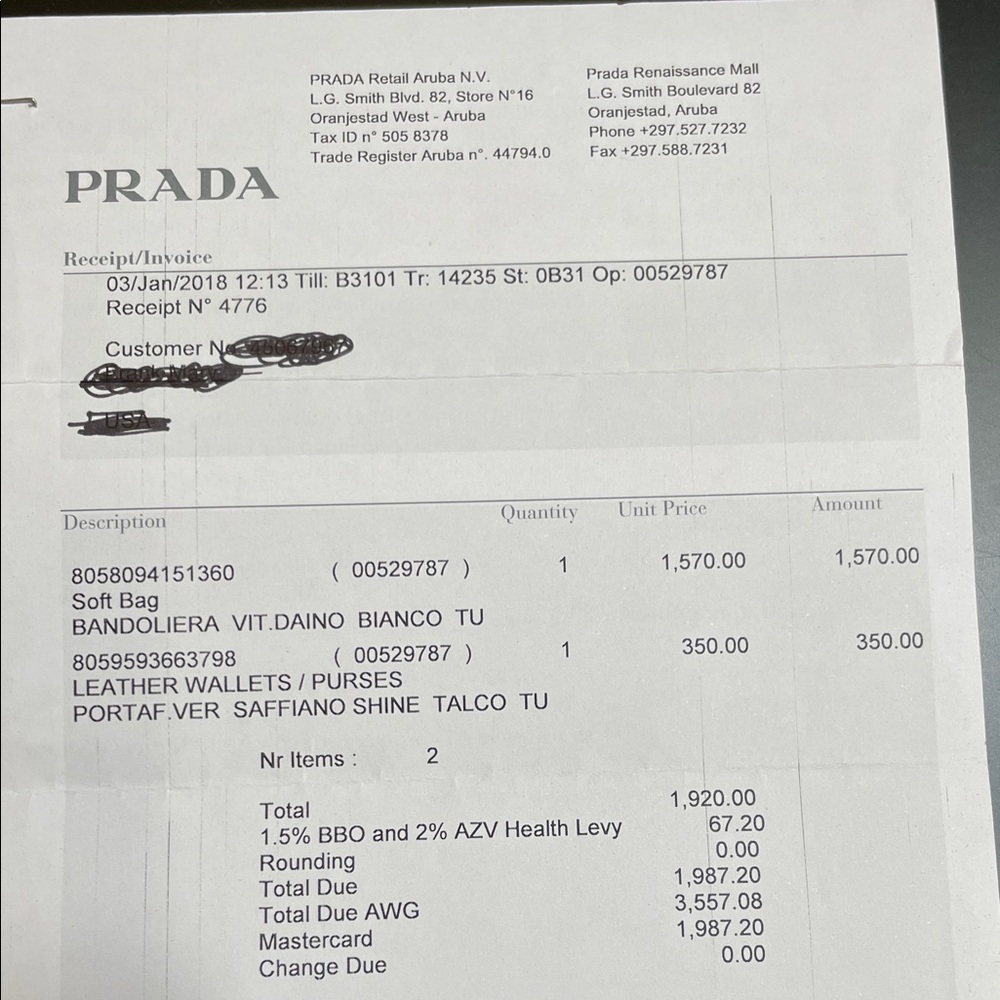 Prada Cream Leather Crossbody Bag - Picture 5 of 5